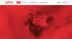 Desktop Screenshot of durpro.co.za